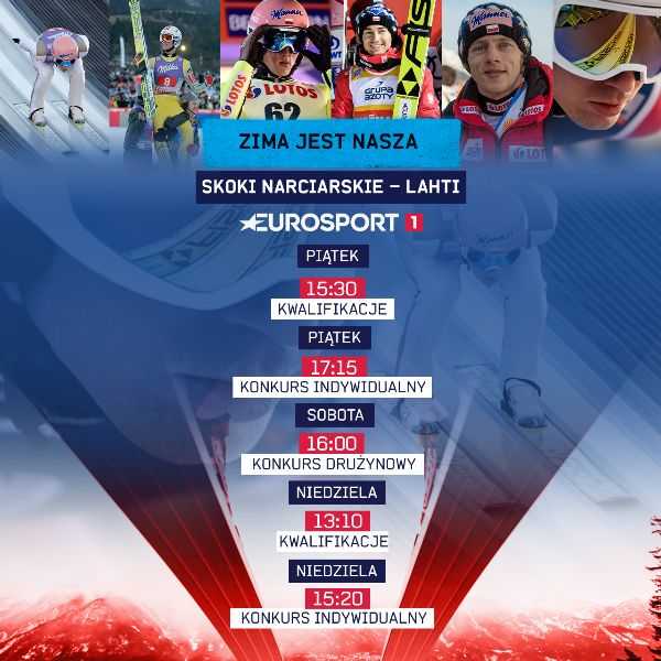 Harmonogram transmisji Mistrzostw Świata na kanale Eurosport i w